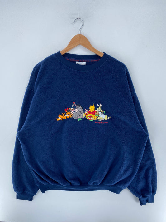Vintage POOH Size XL Fleece DISNEY Sweat-Shirt / F5185S