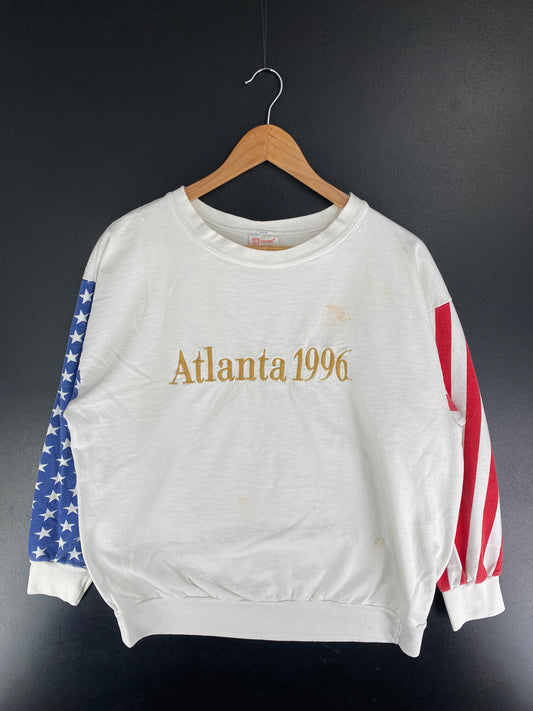 1996 ATLANTA Made in USA Size L Vintage Sweat-Shirt / F4551S