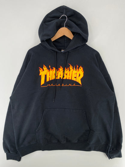 Vintage THRASHER Size XL Hoodie Sweat-shirt /  G673S