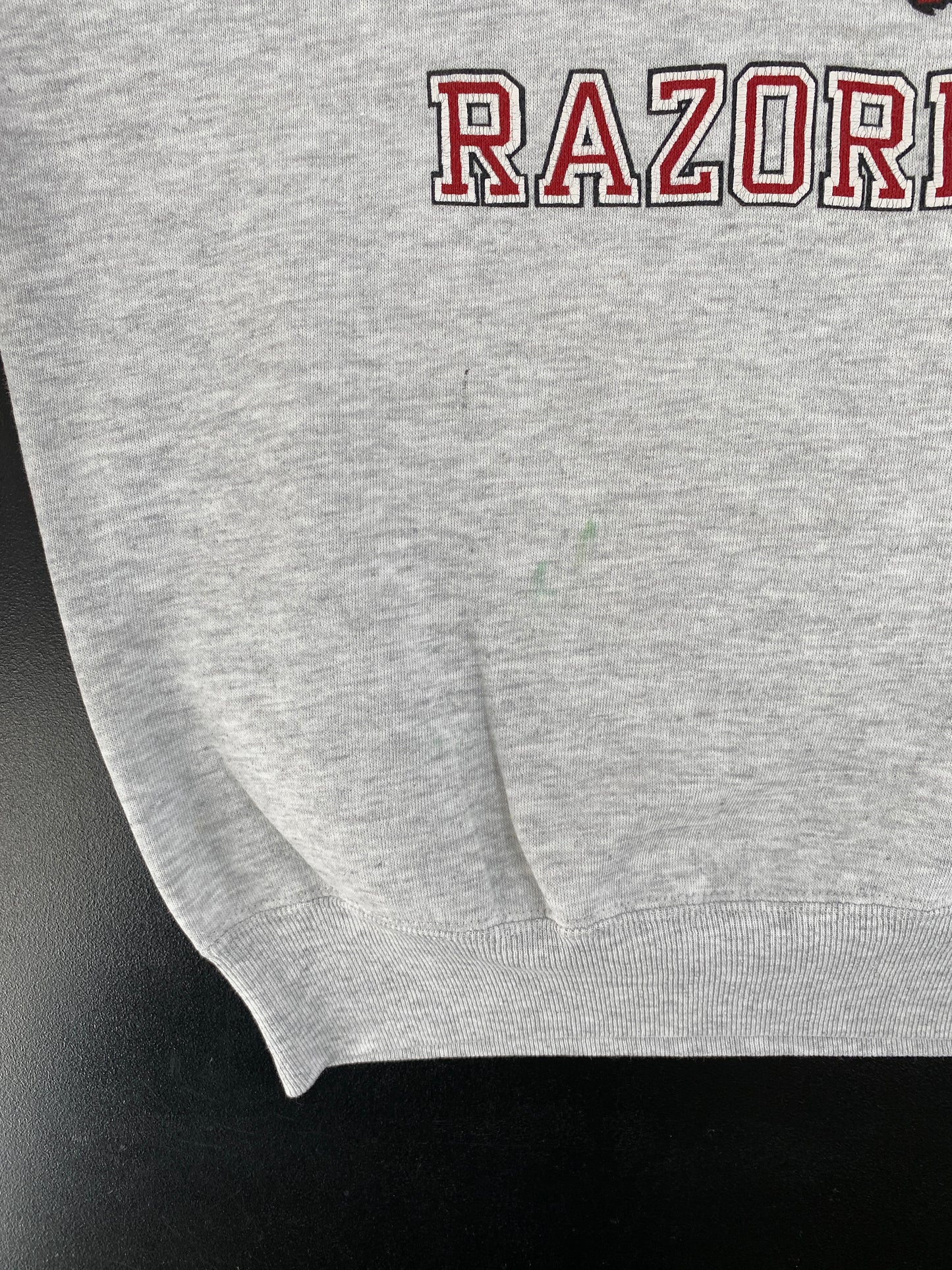 90's RUSSELL X ARKANSAS RAZORBACKS Made in USA Size XL Vintage College Sweat-shirt / G1374S