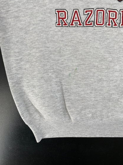 90's RUSSELL X ARKANSAS RAZORBACKS Made in USA Size XL Vintage College Sweat-shirt / G1374S