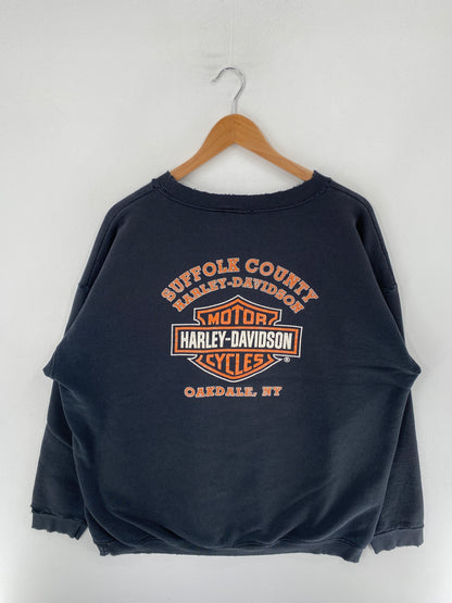 .Vintage HARLEY DAVIDSON Size XL Sweat Shirt / F4568S