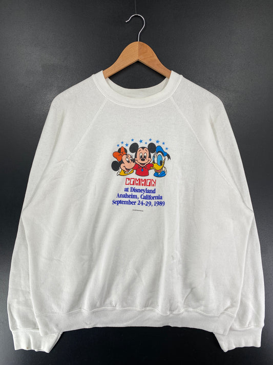 1989 DISNEY MICKEY & FRIENDS Made in USA Size XXL Vintage Sweat-Shirt / G4864S