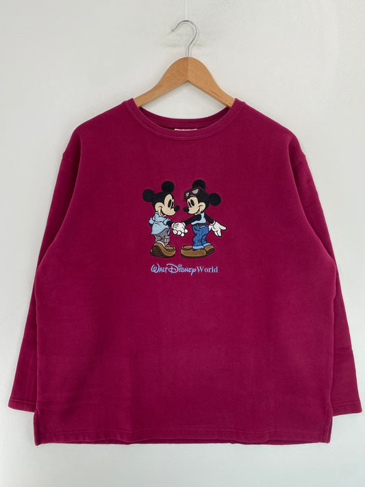 00' Disney MICKEY & MINNEY Size XL Vintage Sweat-shirt / G4865S