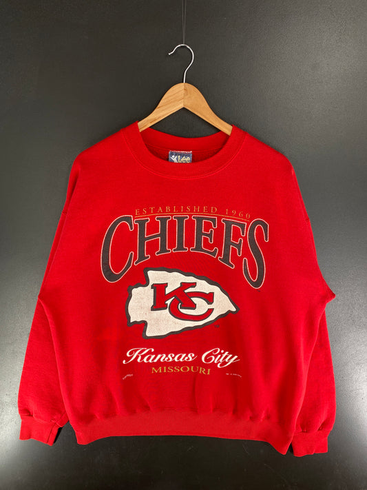 90's KANSAS CITY CHIEFS Made in USA Size XL NFL Sweat-Shirt / F4656S