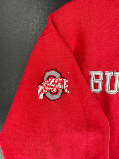 00's NIKE x OHIO STATE BUCKEYES Size L Vintage College Hoodie Sweat Shirt / G1410S