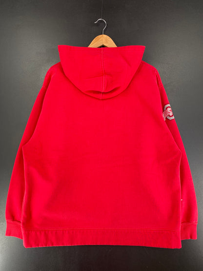 00's NIKE x OHIO STATE BUCKEYES Size L Vintage College Hoodie Sweat Shirt / G1410S
