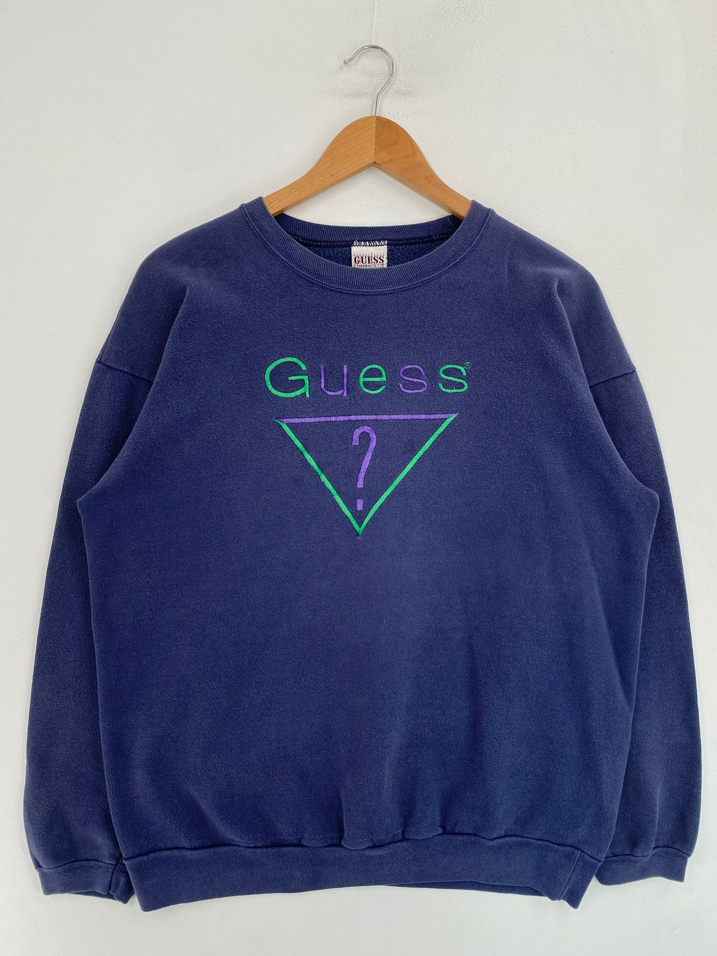 90's GUESS Made in USA Size Approx.L Vintage Sweat-shirt / G4913S