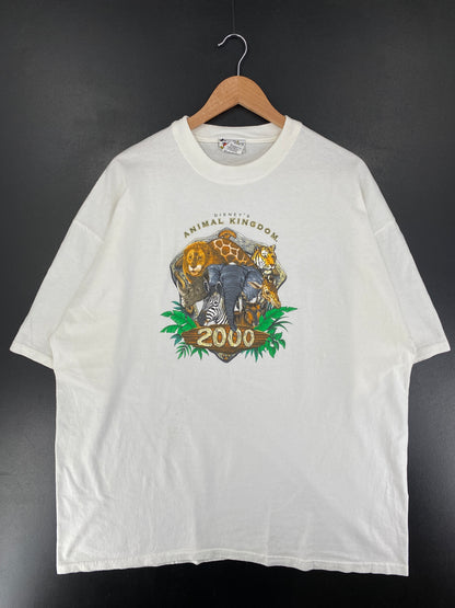 2000 WALT DISNET WORLD ANIMAL KINGDOM Size XL Vintage T-Shirt / G718T