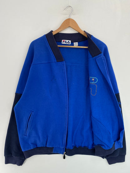 90’s FILA PRO Size XL Zip-up Sweat-shirt / G4915S