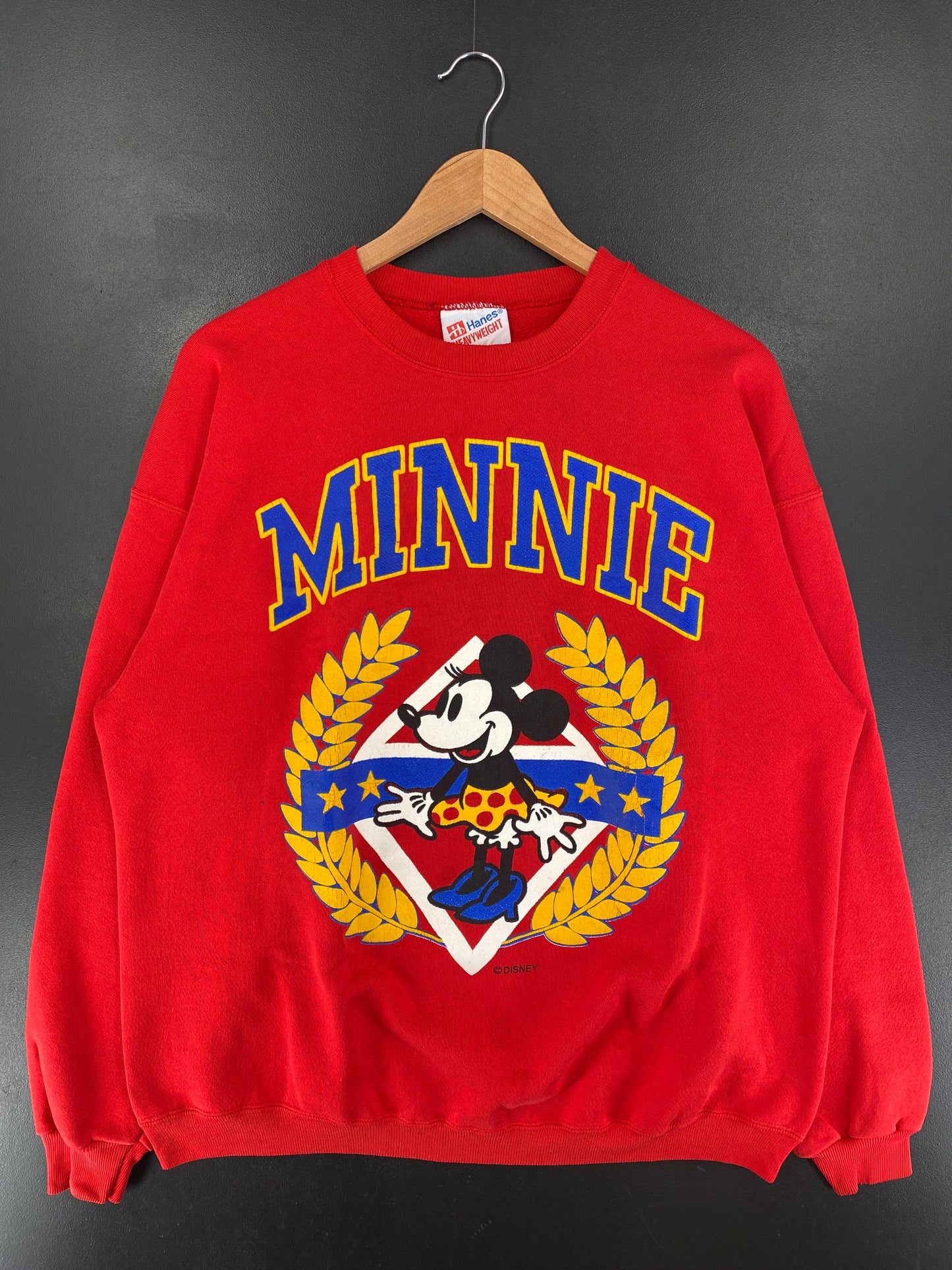 90's MINNIE Made in USA Size XL Vintage Disney Sweat-shirt / G5077S