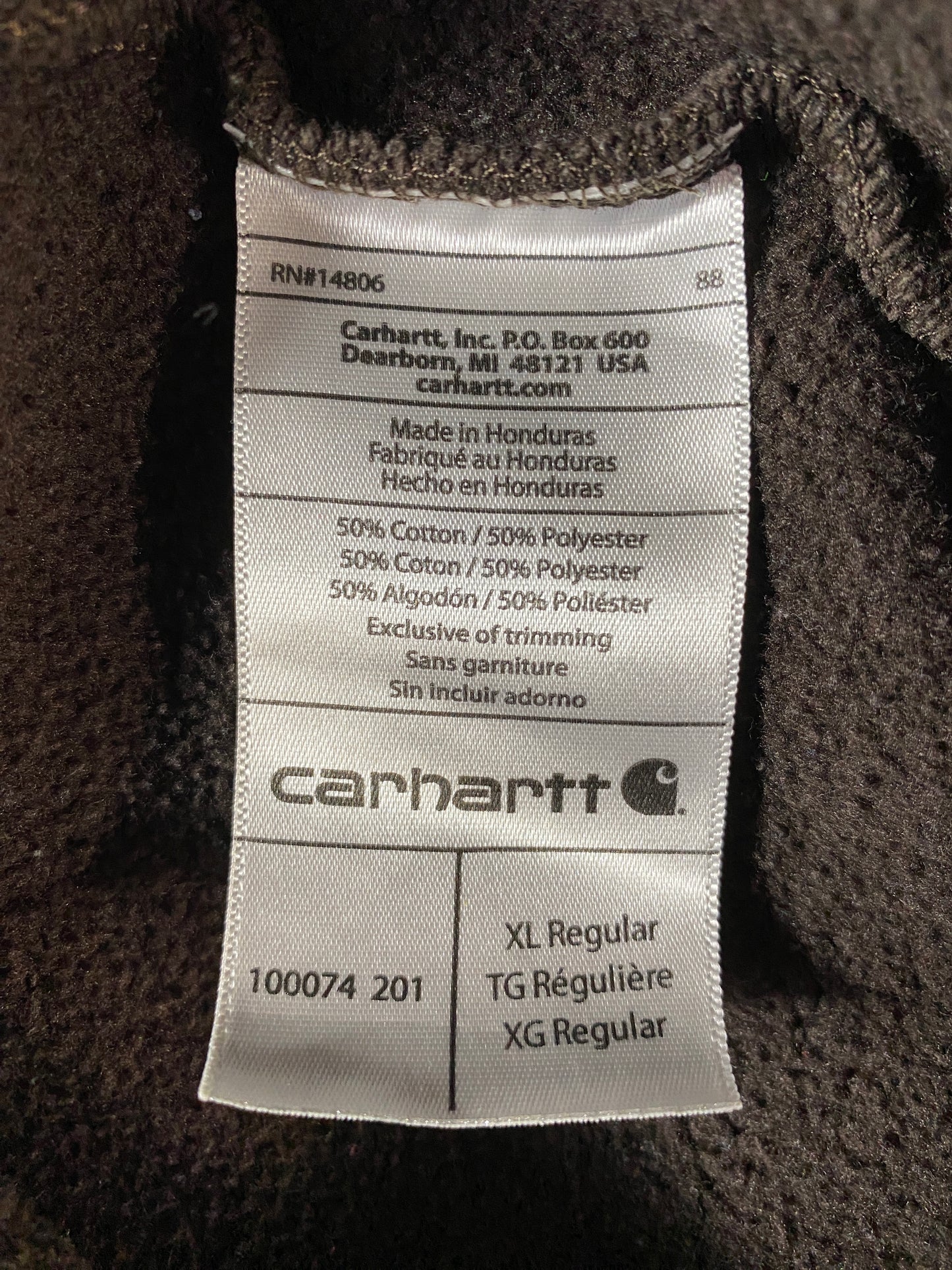 Vintage CARHARTT Size XL Hoodie Sweat-Shirt / G1428S