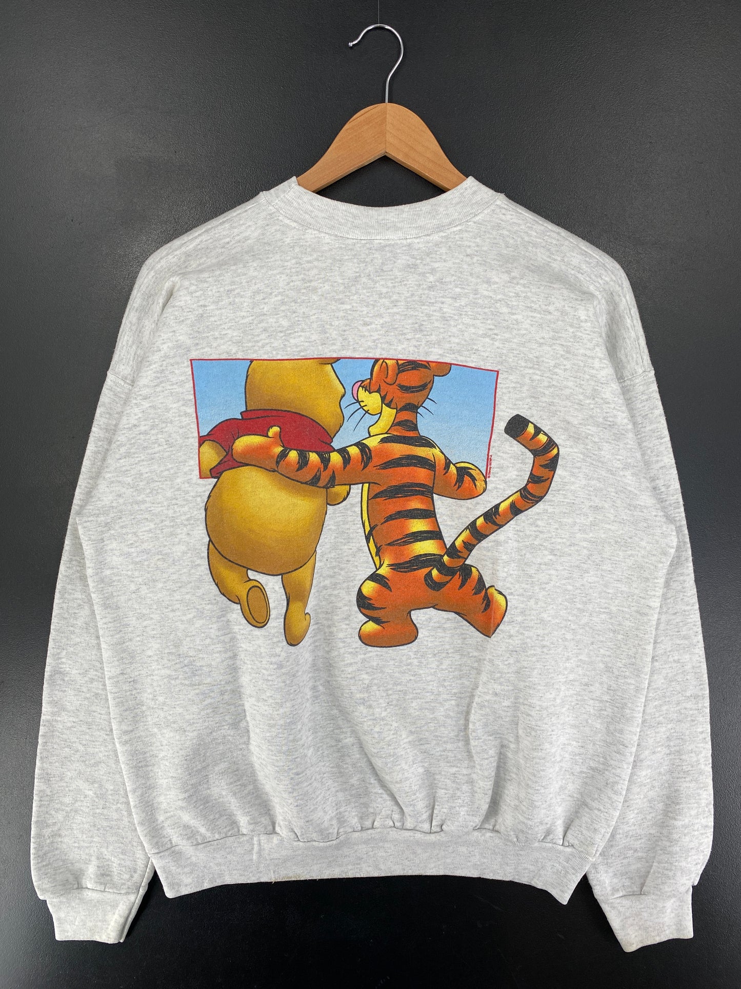 00’ TIGGER & POOH Size No Tag (Approx.M) DISNEY Sweat-shirt / G5076S