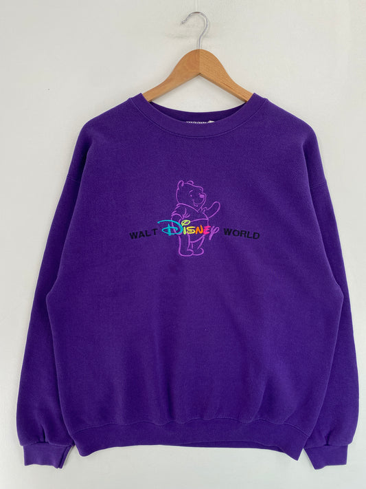 00' DISNEY WINNIE THE POOH Size No Tag (Approx.XL) Vintage Sweat-shirt / G4933S