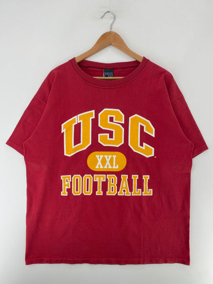 90's USC FOOTBALL Made in USA Size XL Vintage College T-shirt / G742T