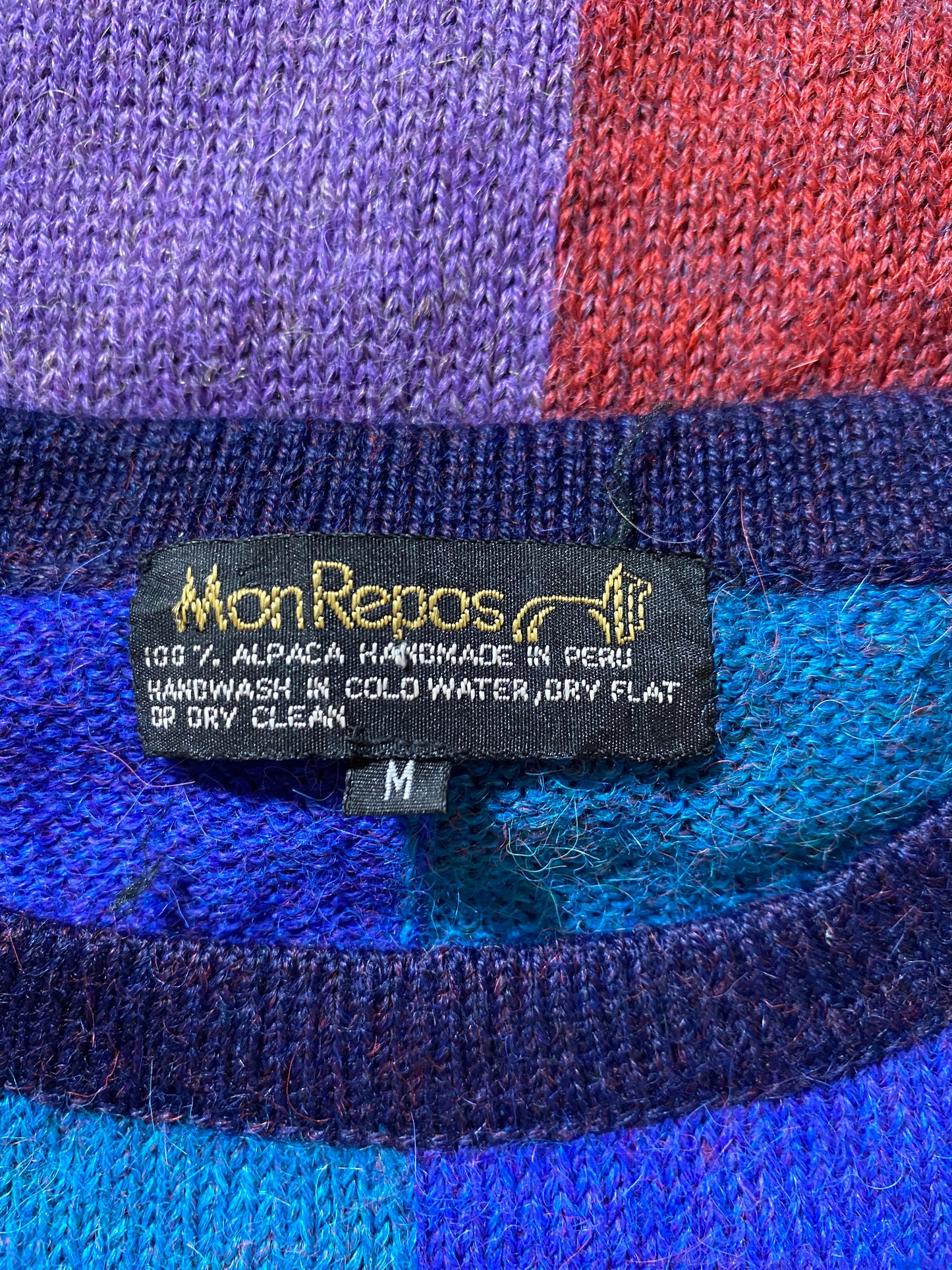 Vintage MON REPOS Size M Knitwear / G4947K