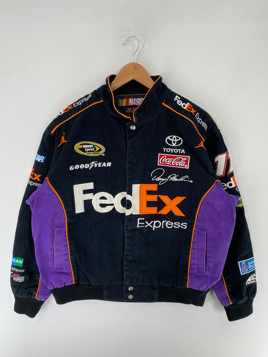 Vintage NASCAR FEDEX Size L Racing Jacket/ F4860J