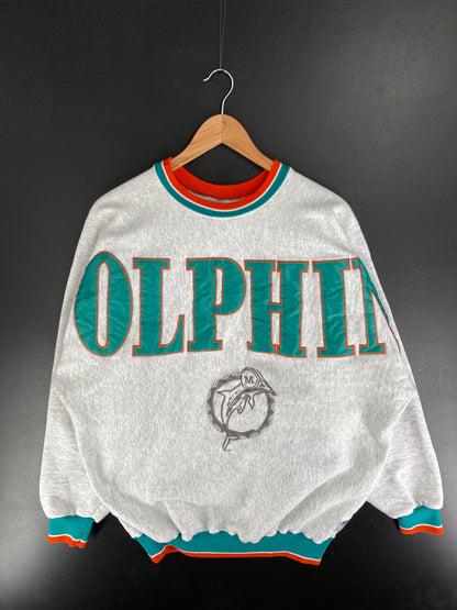 90's MIAMI DOLPHINS Made in USA Size XXL NFL Sweat-Shirt / F4901S