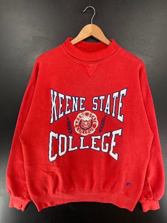 90's RUSSELL x KEENE STATE Made in USA Size XL Vintage College Sweat-Shirt / G4999S