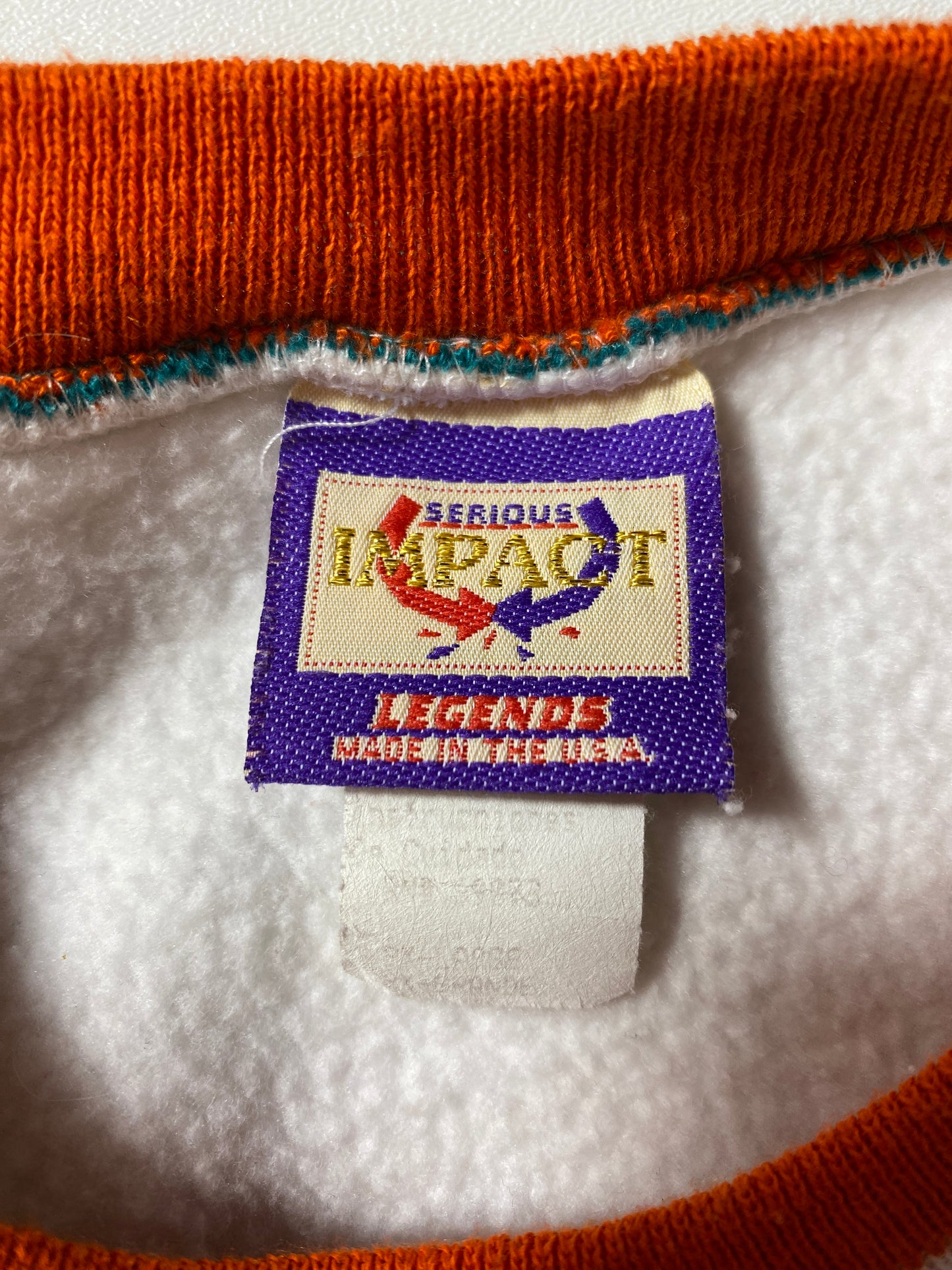 90's MIAMI DOLPHINS Made in USA Size XXL NFL Sweat-Shirt / F4901S