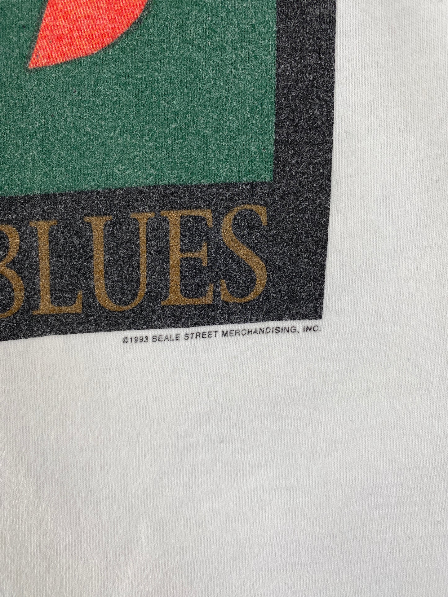 1993 MEMPHIS BLUES Made in USA Size L Vintage Music T-Shirt / G1531T