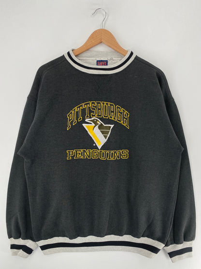 90’s PITTSBURGH PENGUINS Size XL NHL Sweat-Shirt / F5757S