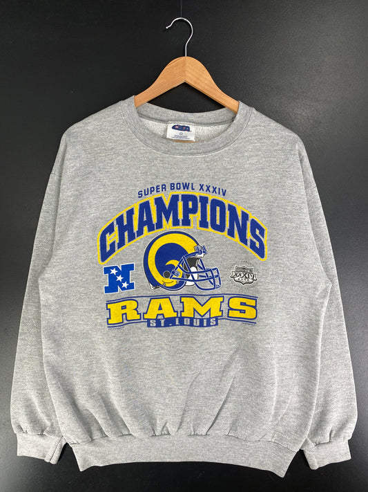 2000 SUPERBOWL ST.LOUIS RAMS Size L NFL Sweat-Shirt / F5756S