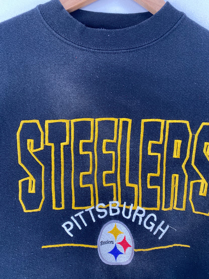 90's PITTSBURGH STEELERS Made in USA Size L NFL Sweat-Shirt / F5754S