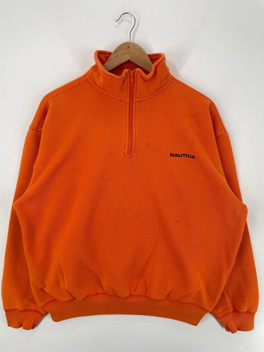 90’s NAUTICA Size L Half Zip Sweat-shirt / G5018S
