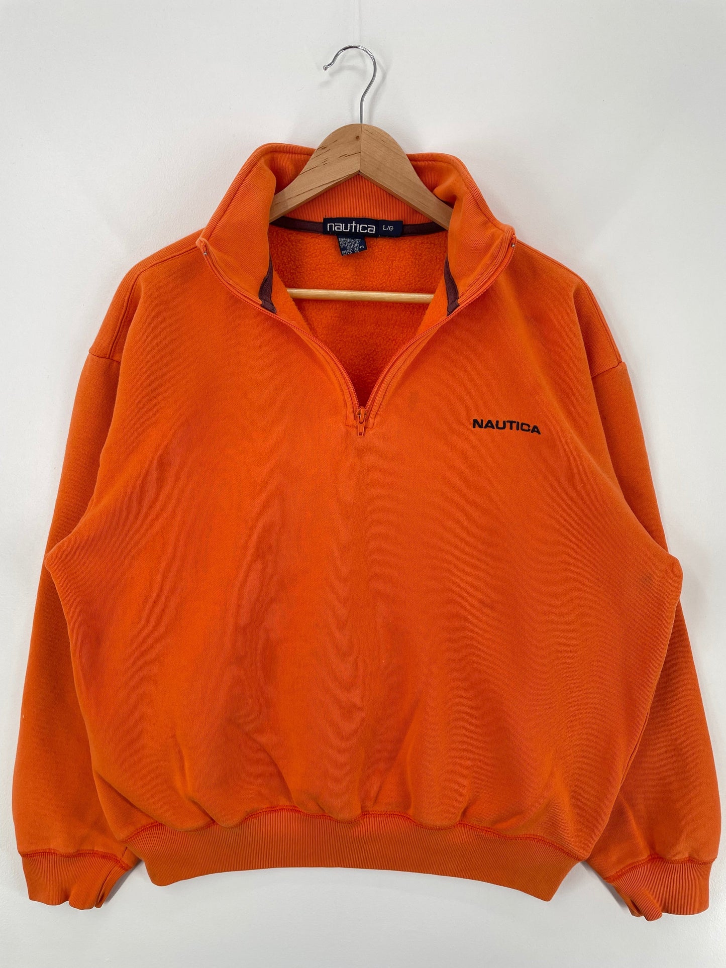 90’s NAUTICA Size L Half Zip Sweat-shirt / G5018S