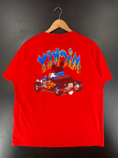 00' DISNEY MICKEY Size XL Vintage T-shirt / G919T