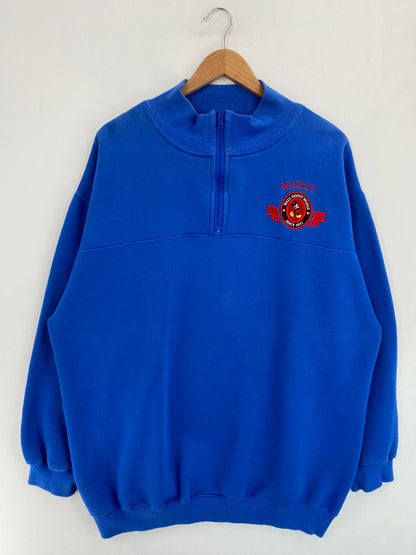 90's DISNEY MICKEY Size L Vintage Half Zip Sweat-shirt / G5036S