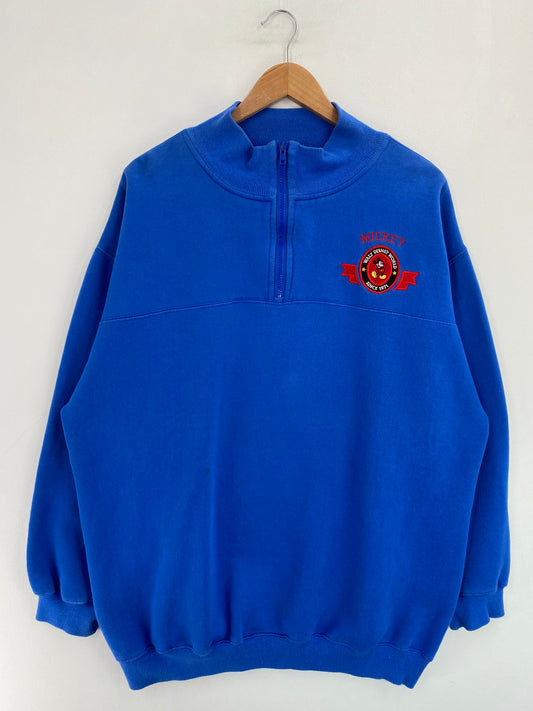 90's DISNEY MICKEY Size L Vintage Half Zip Sweat-shirt / G5036S