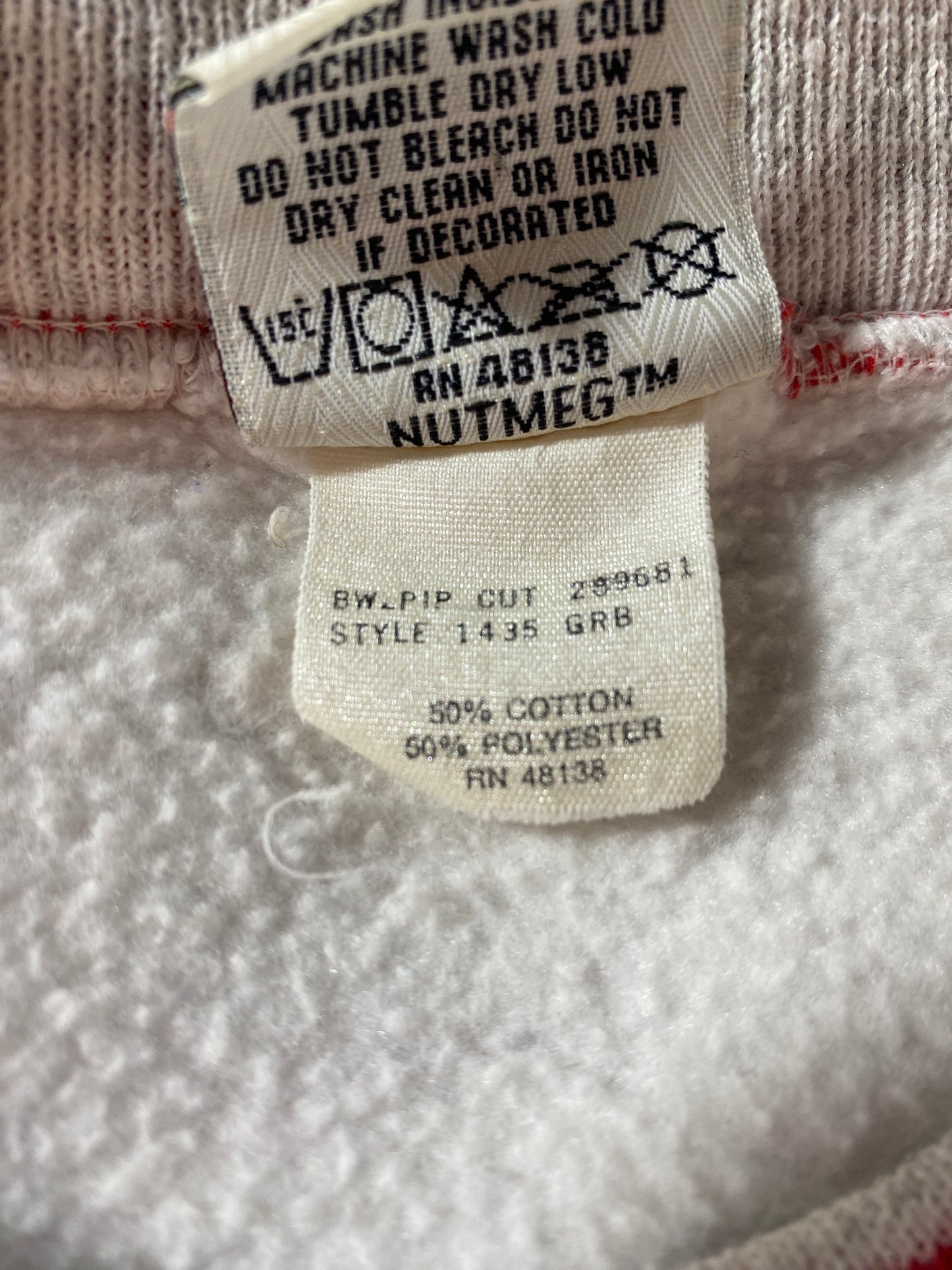 90's INDIANA HOOSIERS Made in USA Size M Vintage College Sweat-Shirt / F4941S