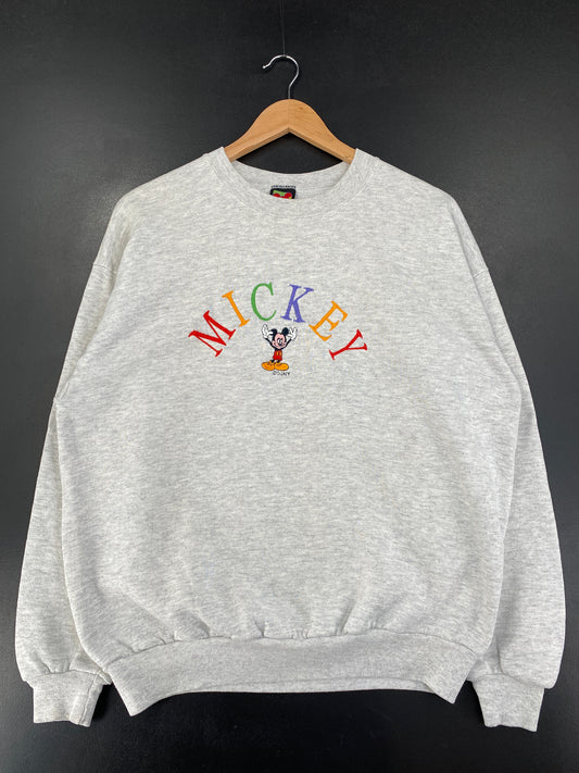 90’s MICKEY MOUSE Size Approx.M Disney Sweat-Shirt / G1581S