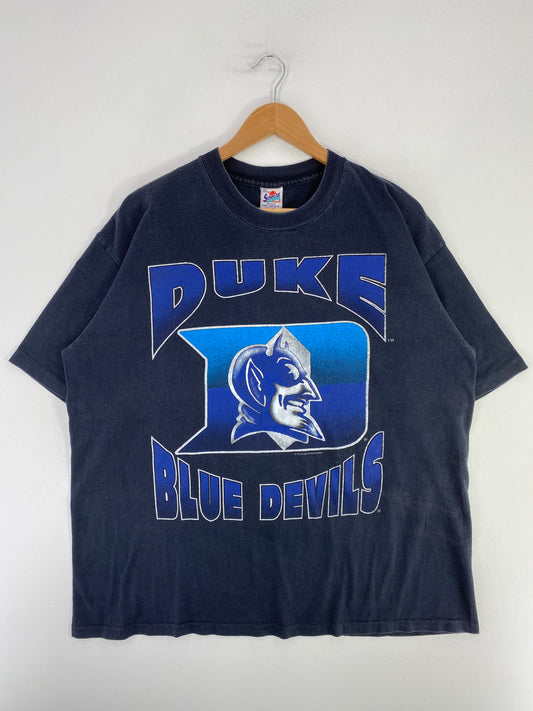 90’s DUKE BLUE DEVILS Made in USA Size XL College T-Shirt / G976T