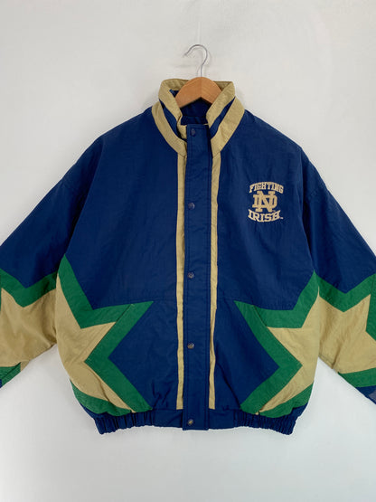 90’s STARTER x NOTRE DAME FIGHTING IRISH Size XL College Nylon Padded Jacket / G5065N