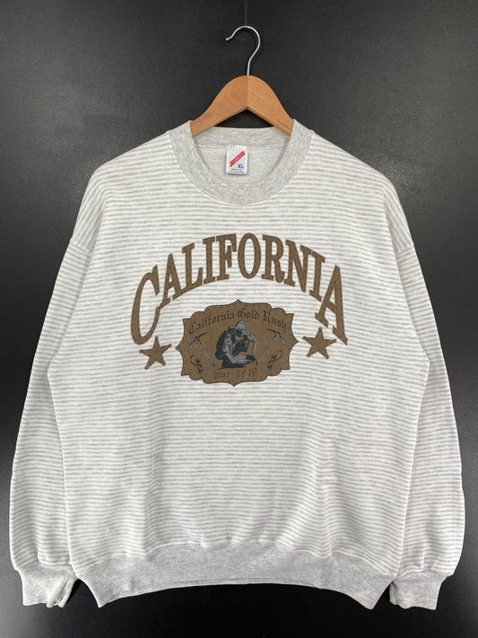 90's CALIFORNIA GOLD RUSH Made in USA Size XL Vintage Sweat-Shirt / G5082S