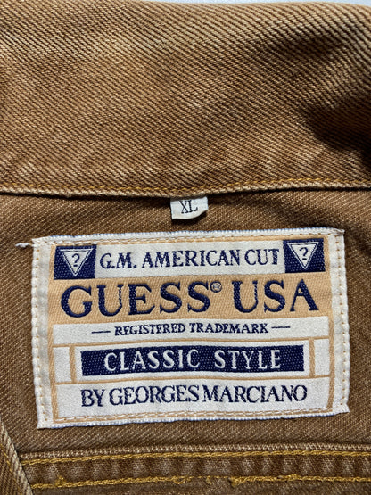 90's GUESS USA Made in USA Size XL Vintage Denim Jacket / G4444J