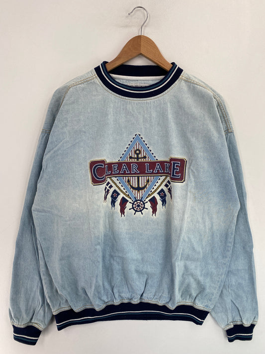 Vintage CLEAR LAKE Size L Sweat-Shirt / G5084S