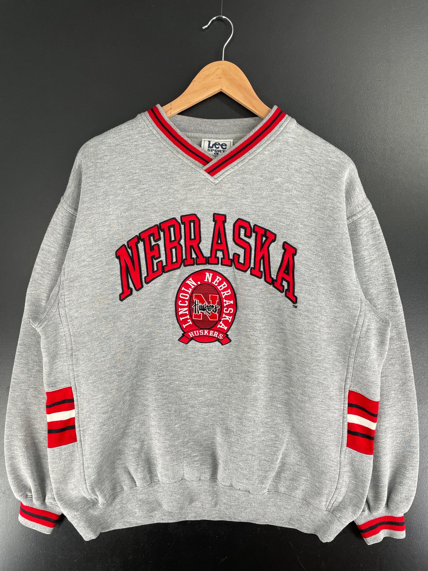Vintage NEBRASKA HUSKERS Size L College Sweat-Shirt / F7341S