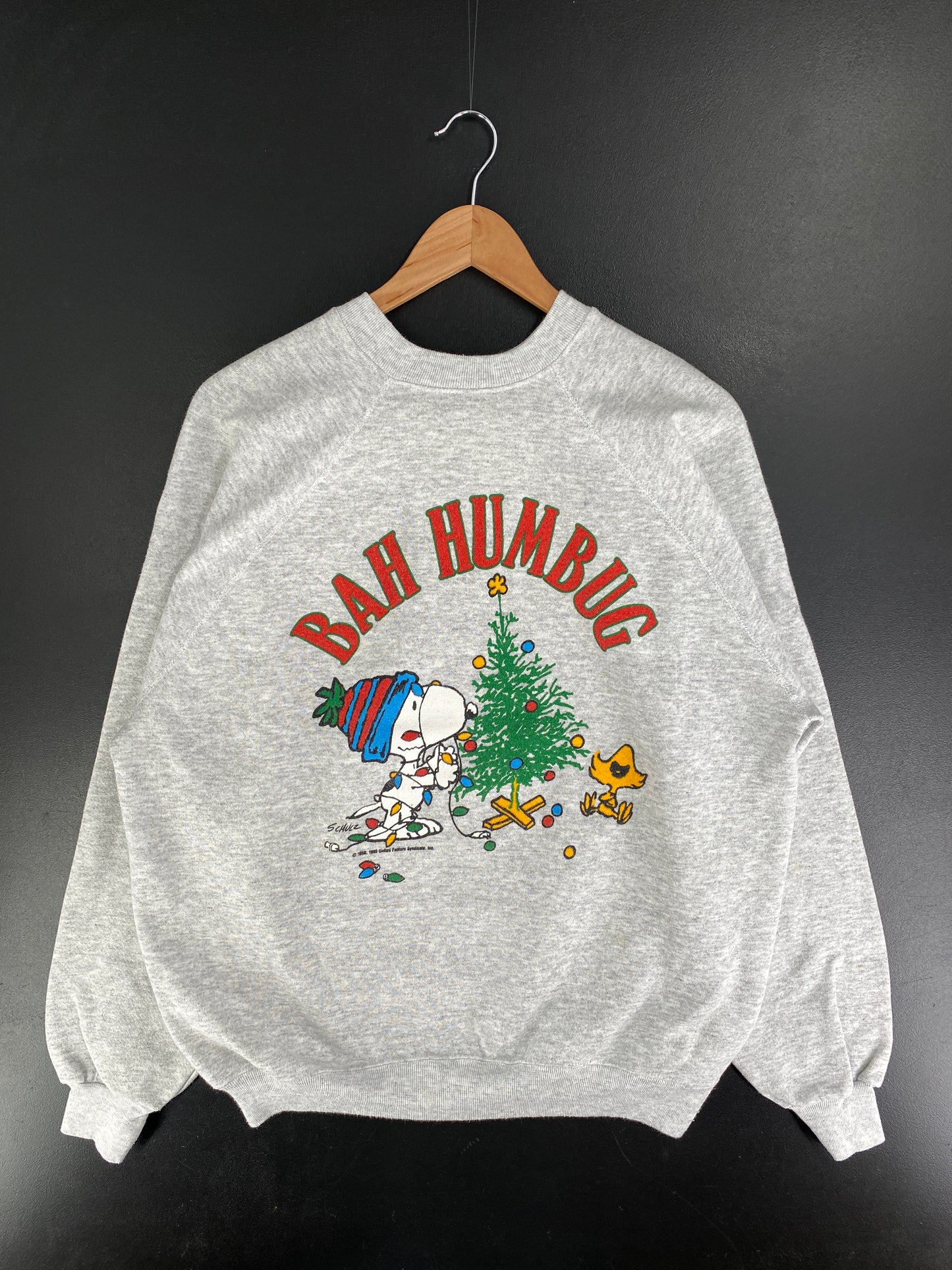 80’s SNOOPY CHRISTMAS Made in USA Size XL Vintage Sweat-shirt / F5980S