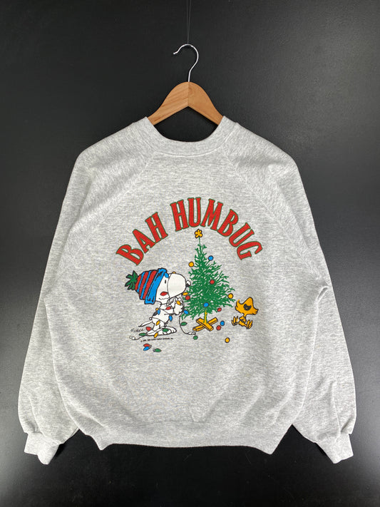 80’s SNOOPY CHRISTMAS Made in USA Size XL Vintage Sweat-shirt / F5980S