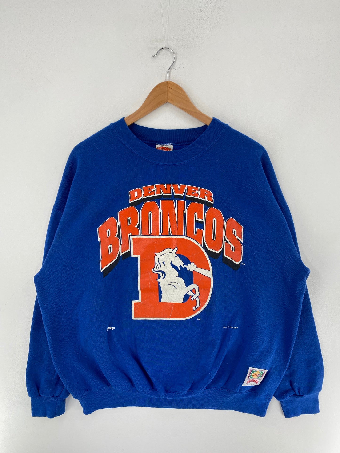 90's DENVER BRONCOS Size XL Vintage NFL Sweat-Shirt / F5153S