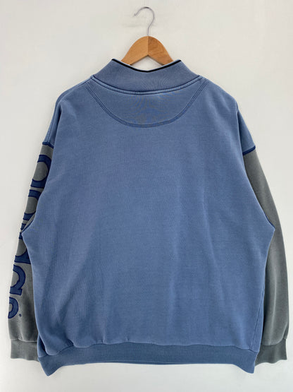 90’s ADIDAS Size L Vintage Half-zip Sweat-shirt / G5140S