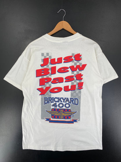 90's BRICKYARD 400 Made in USA Size L Vintage Racing T-Shirt / G7272T