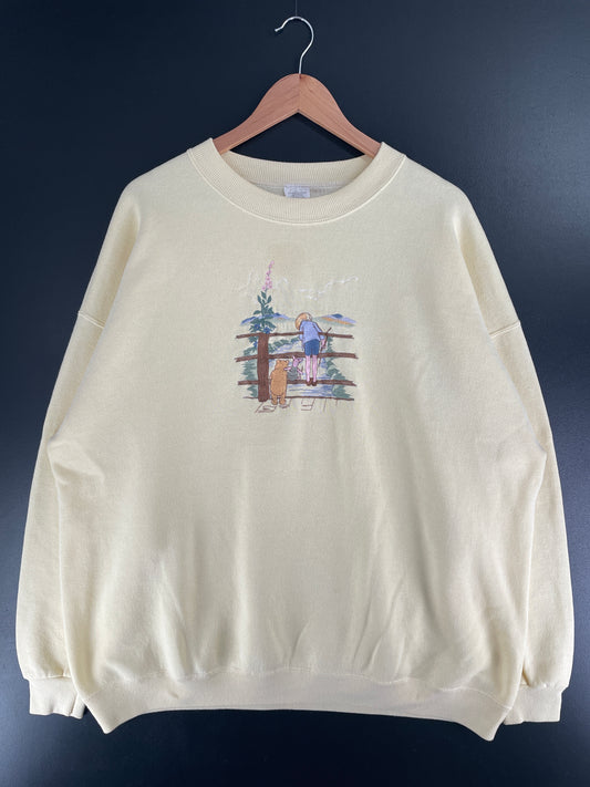 Vintage DISNEY WINNIE THE POOH Size XXL Sweat-shirt / F7385S