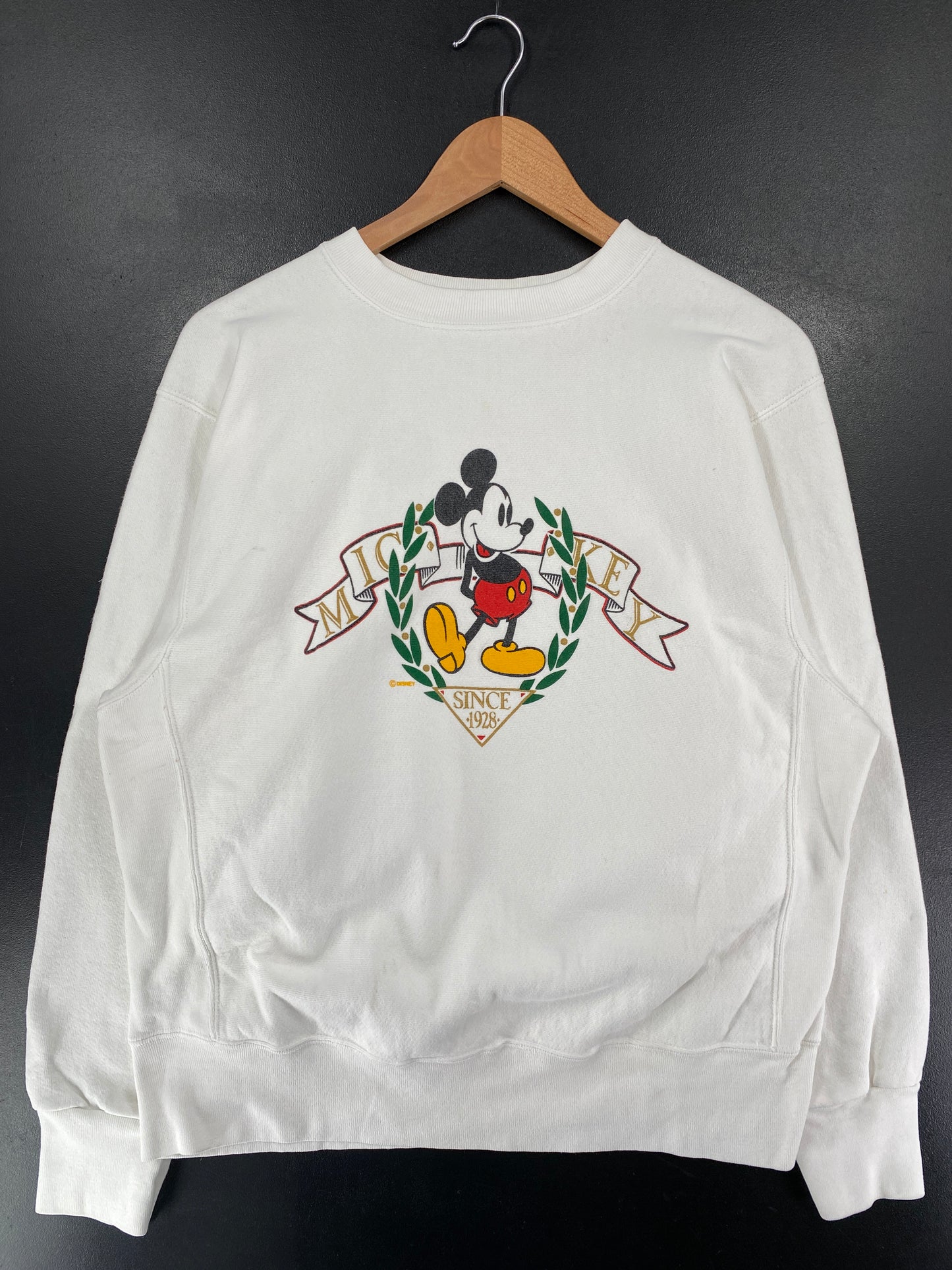 90’s DISNEY MICKEY Made in USA Size L Vintage Sweat-shirt / G5179S
