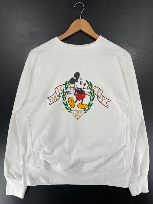 90’s DISNEY MICKEY Made in USA Size L Vintage Sweat-shirt / G5179S
