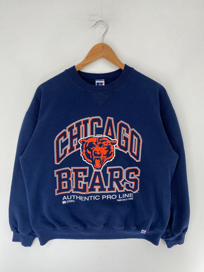 1995 RUSSELL CHICAGO BEARS Made in USA Size L Vintage NFL Sweat-Shirt / F5276S